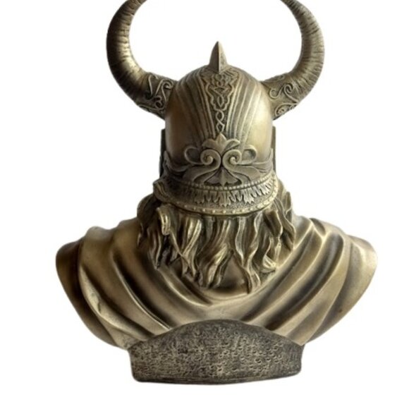 Vintage Pacific Giftware Odin The Awakening Statue Bust Head Resin Bronze Figure - Picture 4 of 8